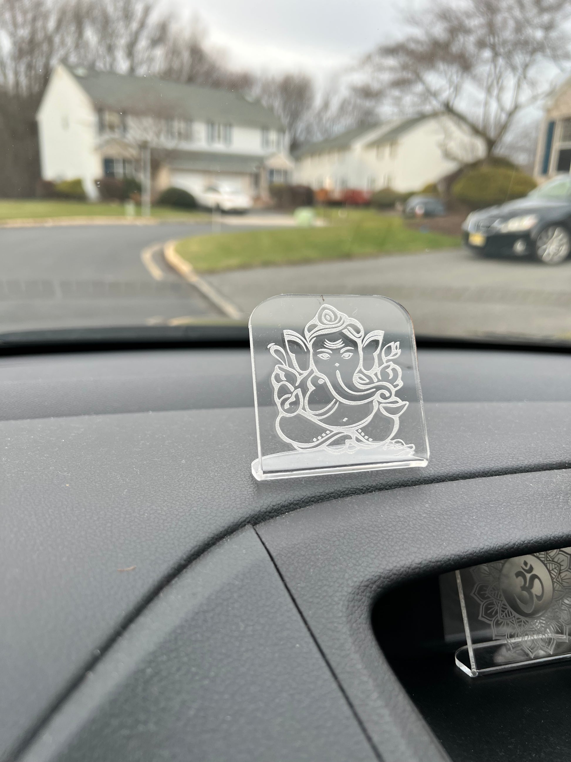 Ganesha Car Stand, Om Rearview Accessories, Hindu car charm, Car accessories image 6