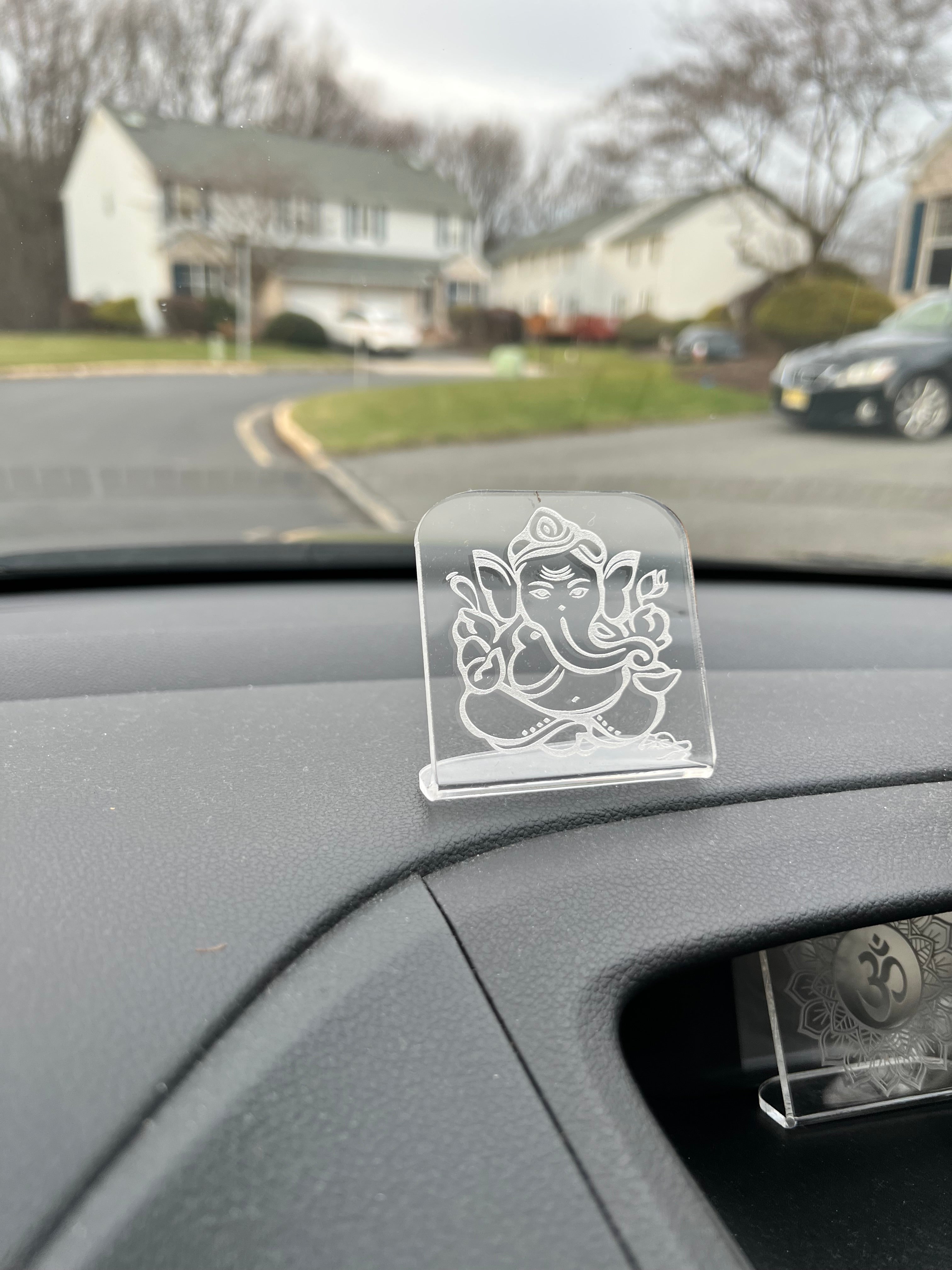 Ganesha Car Stand, Om Rearview Accessories, Hindu car charm, Car accessories image 6