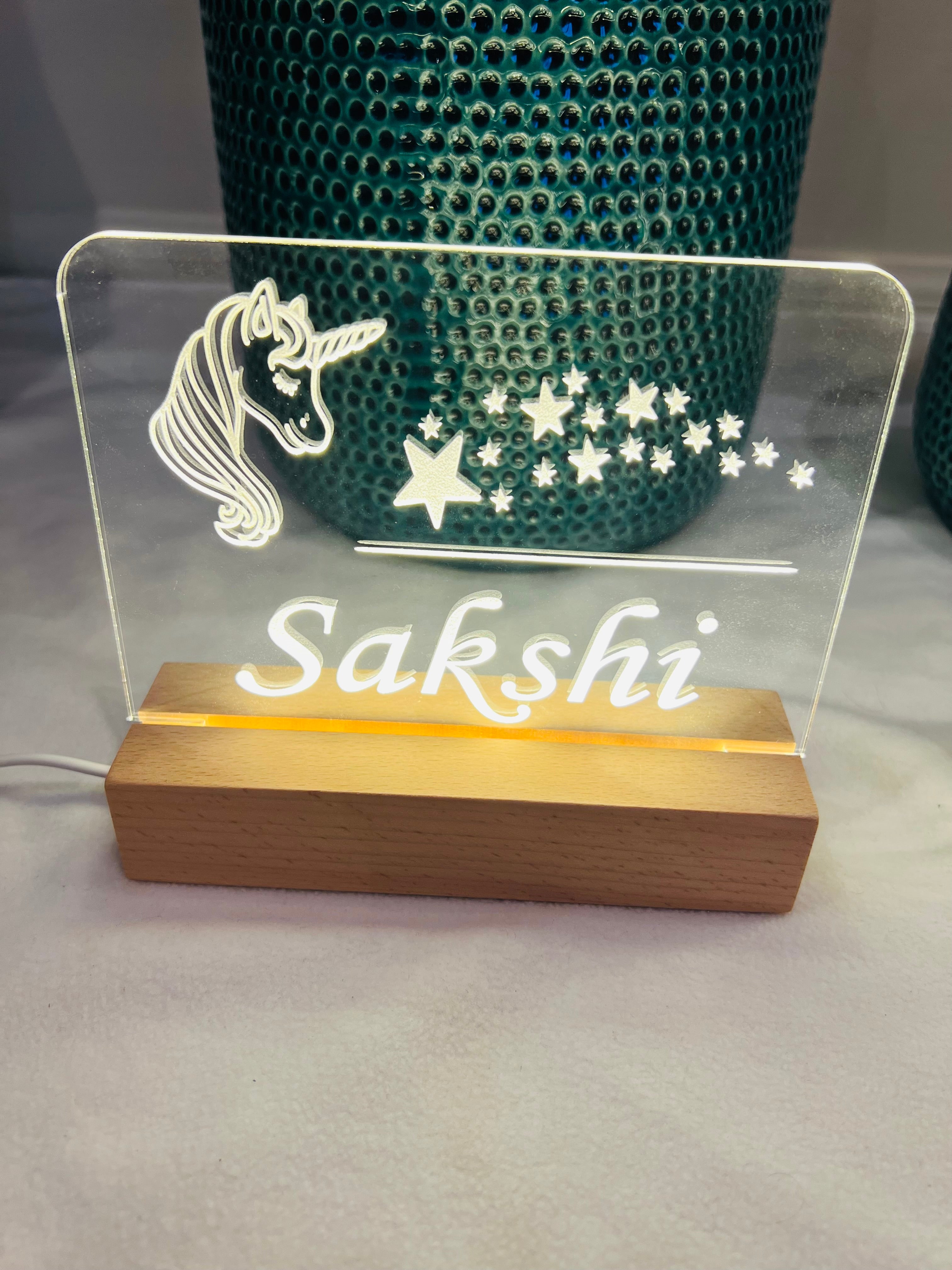 Personalized Night Light for Kids, Nursery Room Night Light with Name, Desk Lamp image 5