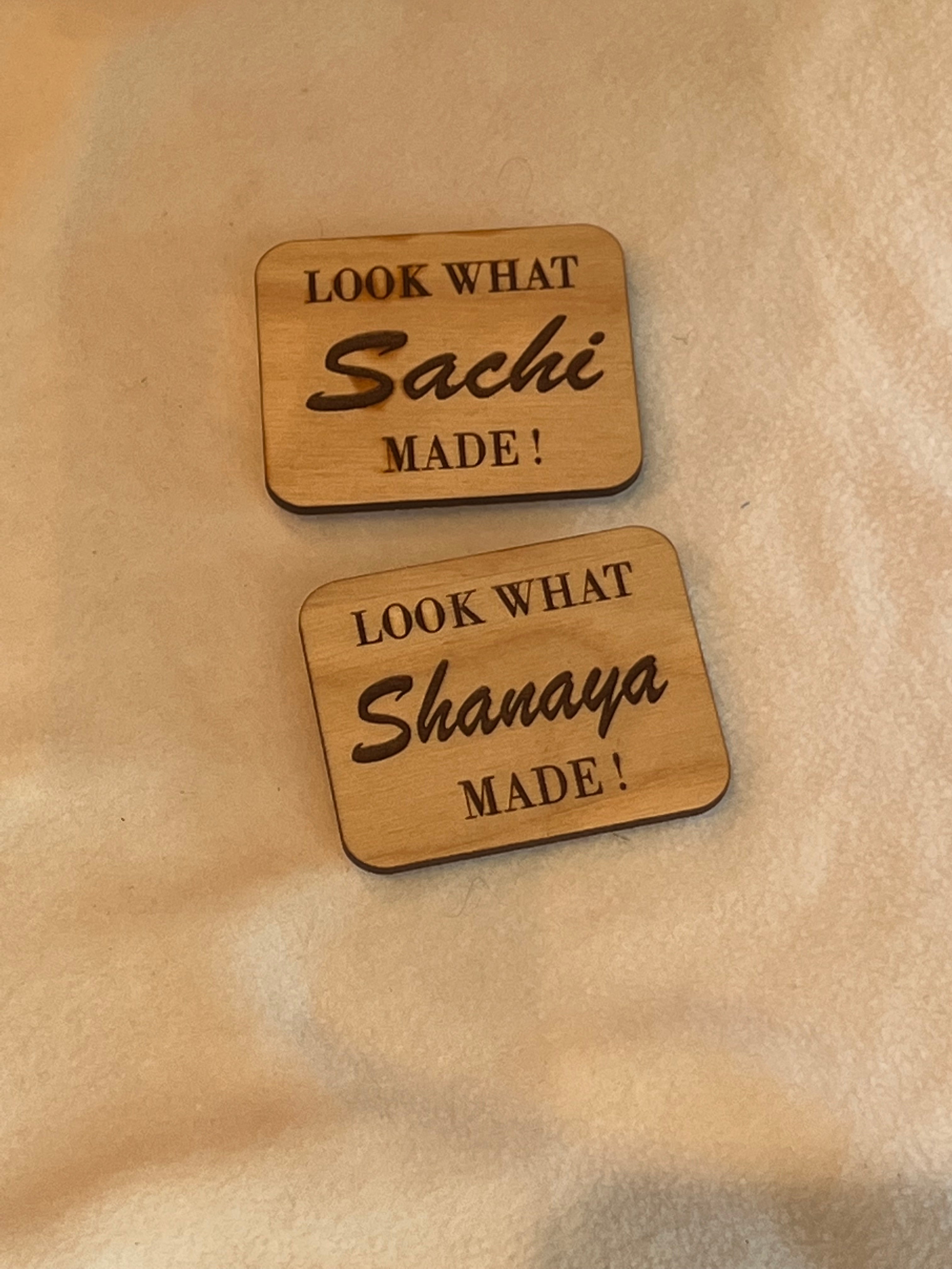 Personalized Child Magnet | Look What I Made Magnet | ArtworkDisplay| Set of Two image 2