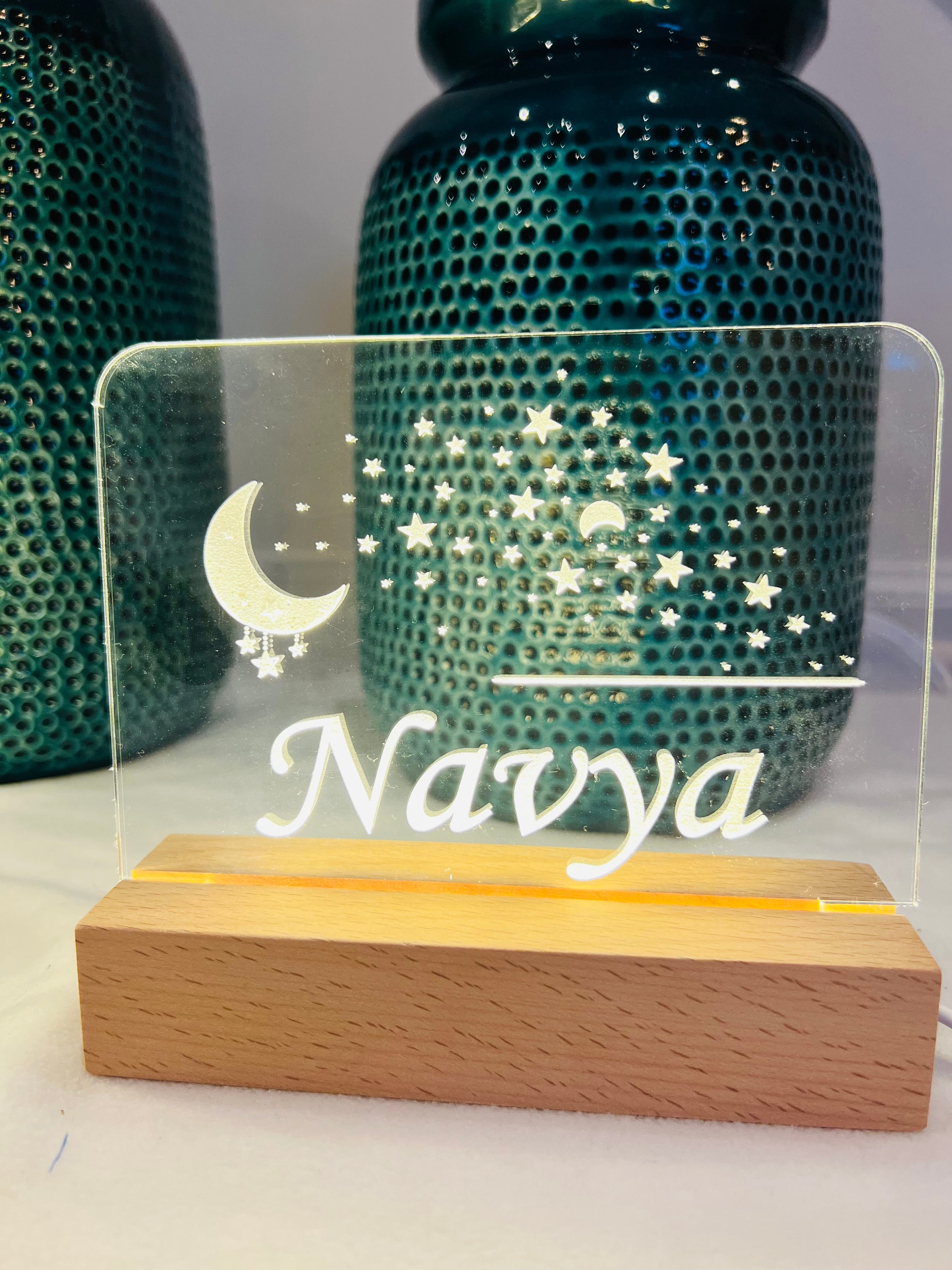 Personalized Night Light for Kids, Nursery Room Night Light with Name, Desk Lamp image 7