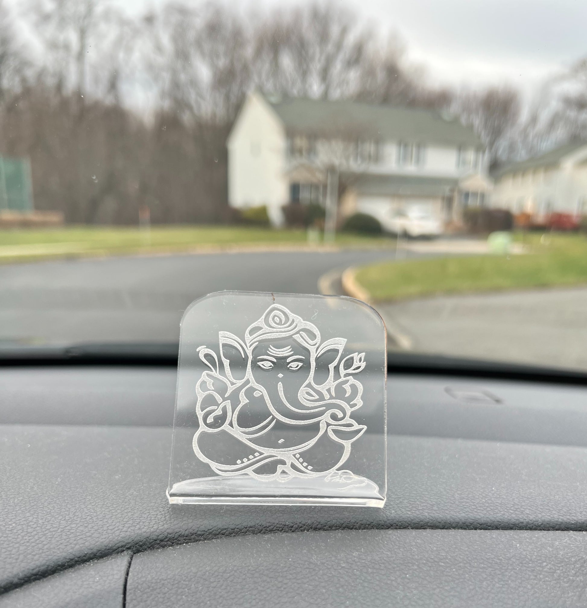 Ganesha Car Stand, Om Rearview Accessories, Hindu car charm, Car accessories image 0