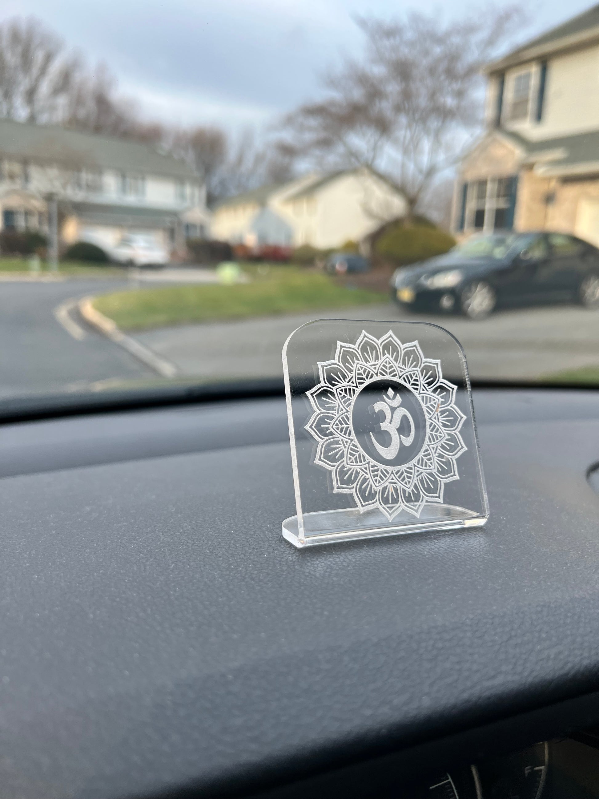 Om Car Stand, Om Rearview Accessories, Hindu car charm, Car accessories image 3