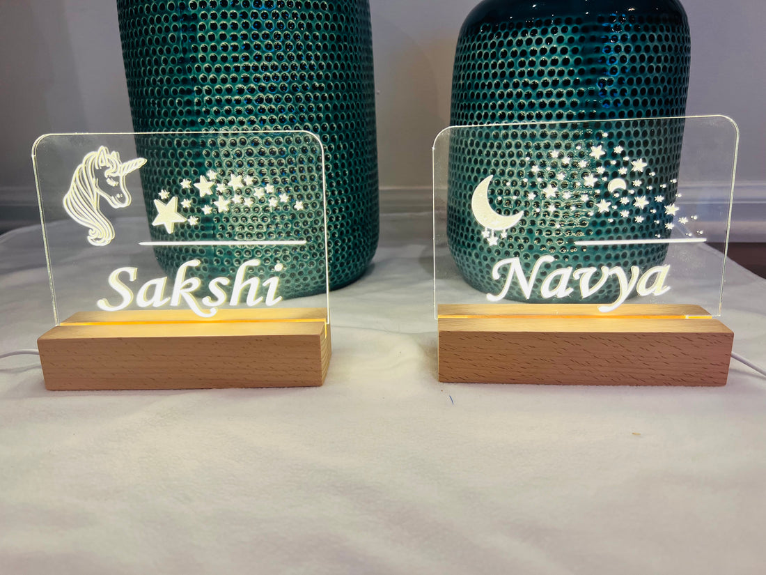 Personalized Night Light for Kids, Nursery Room Night Light with Name, Desk Lamp image 0