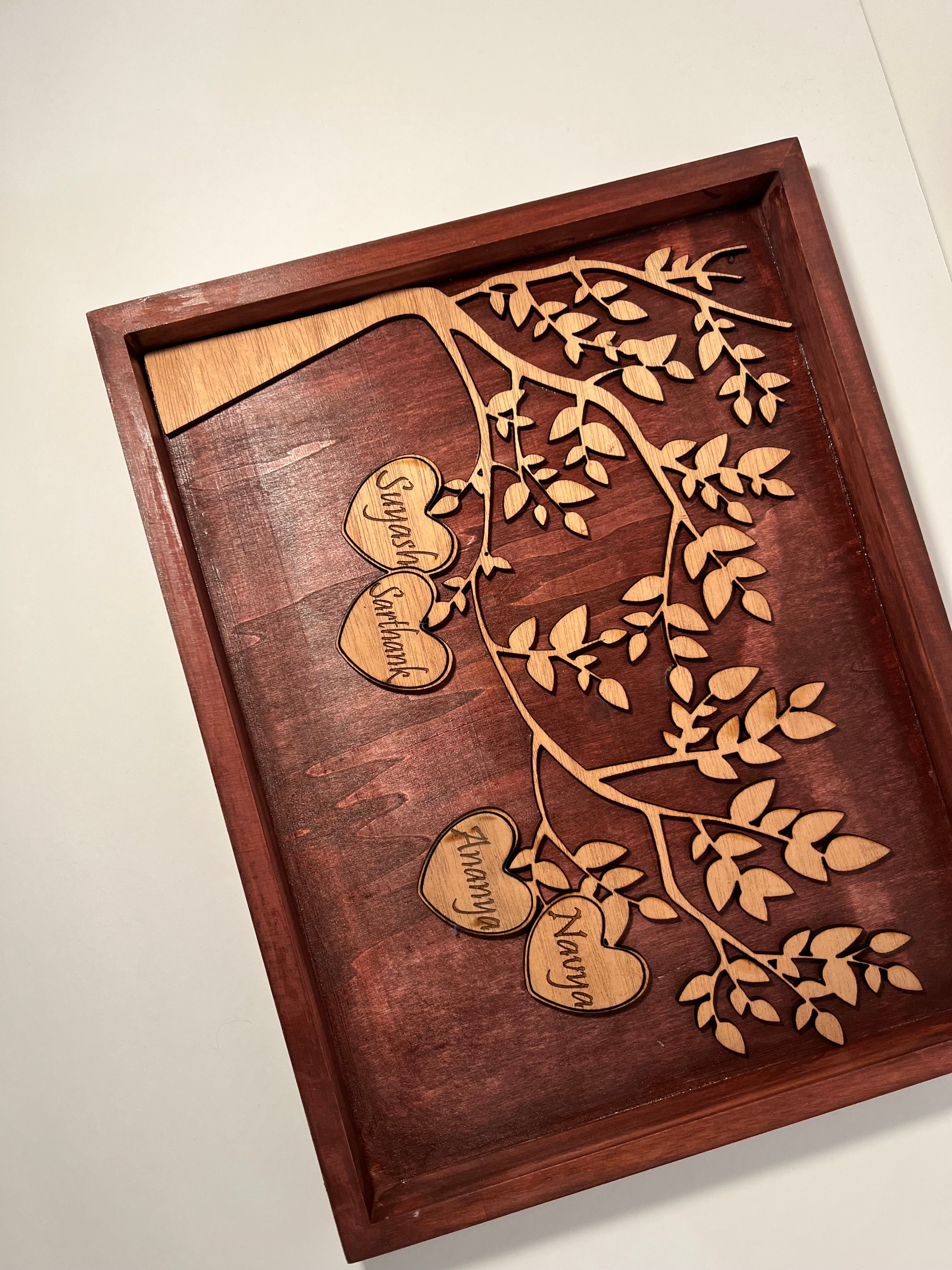 Personalized Family Tree Gift | Custom Family Tree Frame Sign | Family Tree Fram image 4