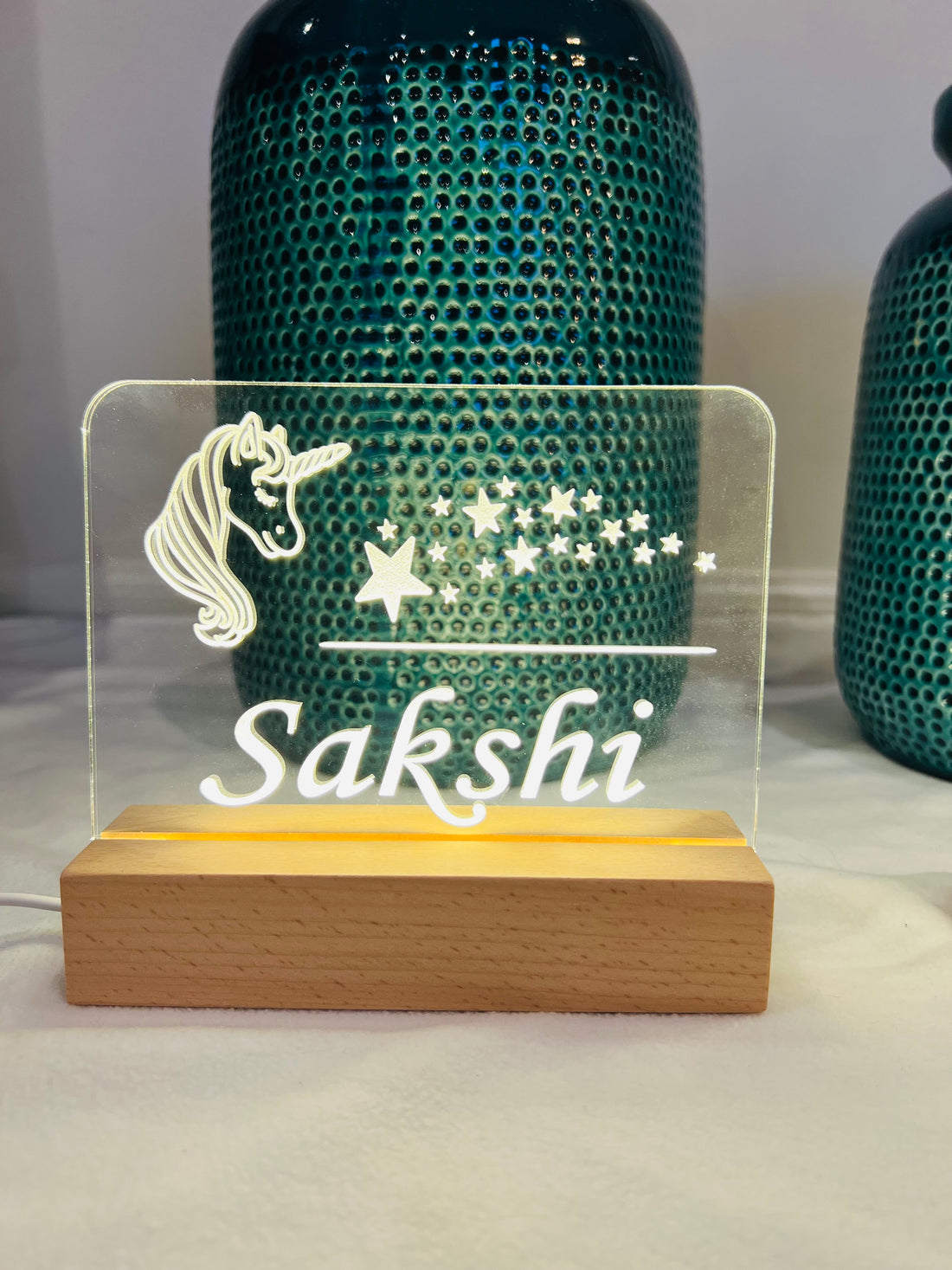 Personalized Night Light for Kids, Nursery Room Night Light with Name, Desk Lamp image 0