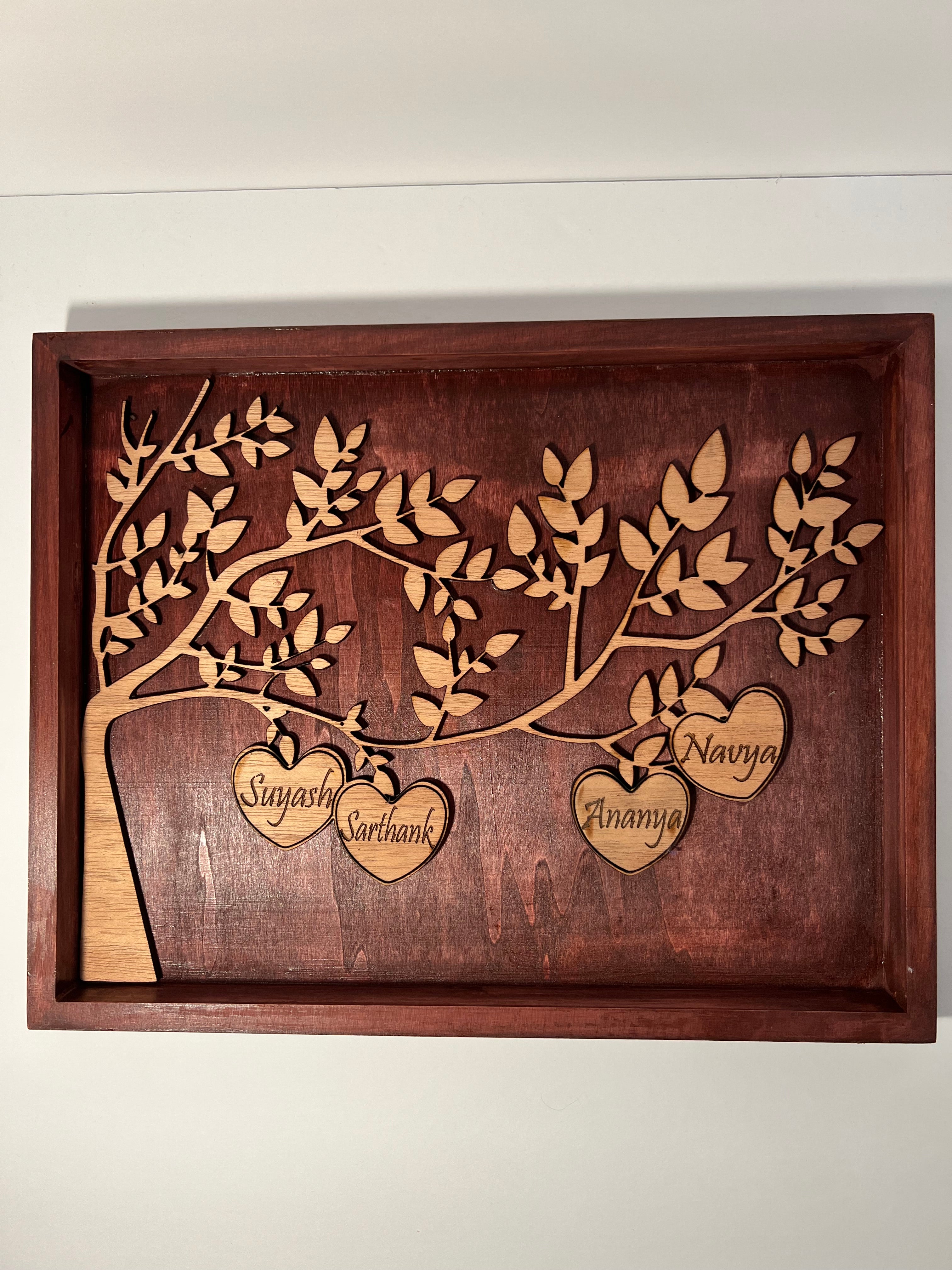 Personalized Family Tree Gift | Custom Family Tree Frame Sign | Family Tree Fram image 5