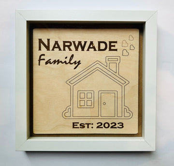 Personalized Family Home Sign