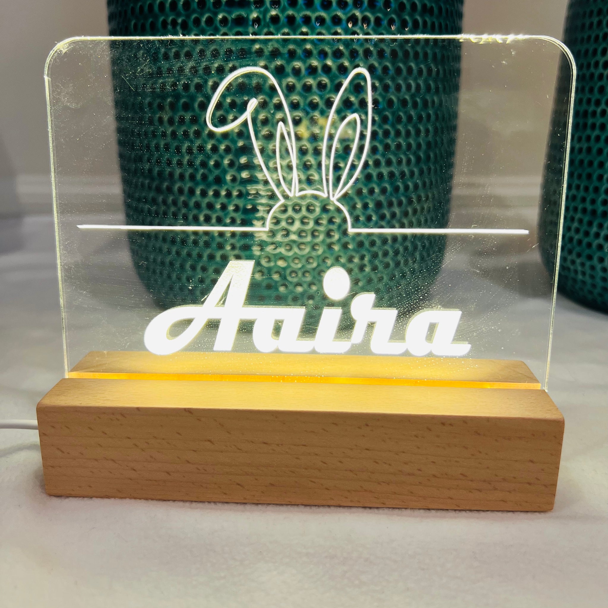 Personalized Night Light for Kids, Nursery Room Night Light with Name, Desk Lamp image 2