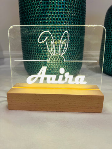 Personalized Night Light for Kids, Nursery Room Night Light with Name, Desk Lamp image 2