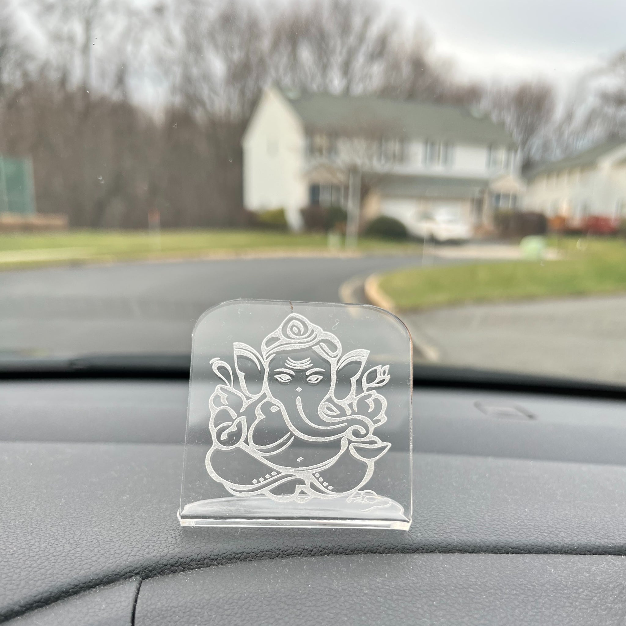 Ganesha Car Stand, Om Rearview Accessories, Hindu car charm, Car accessories image 0