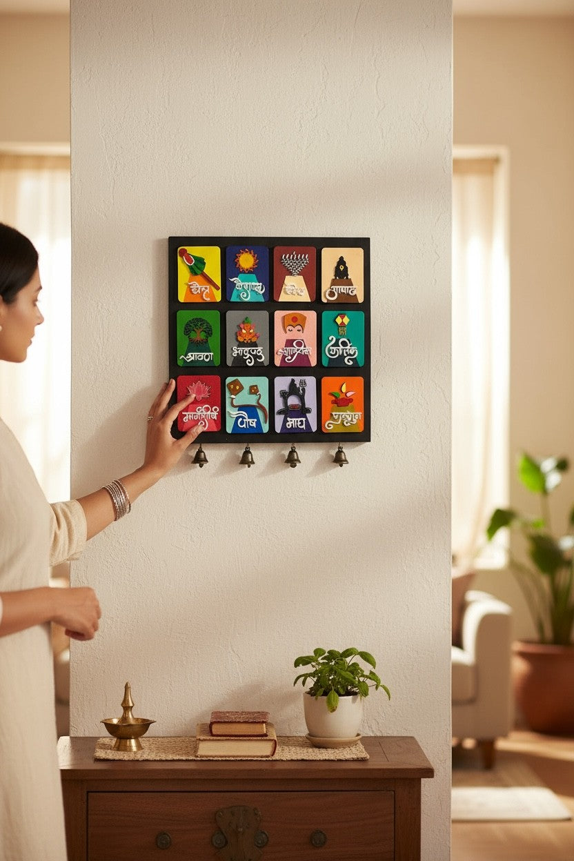 Hindu Months Art Frame