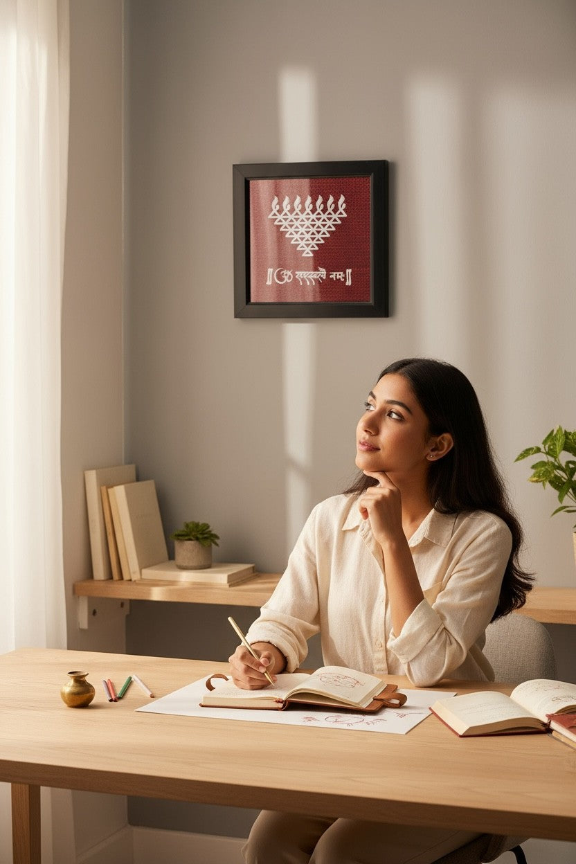 Saraswati Yantra Wall Art