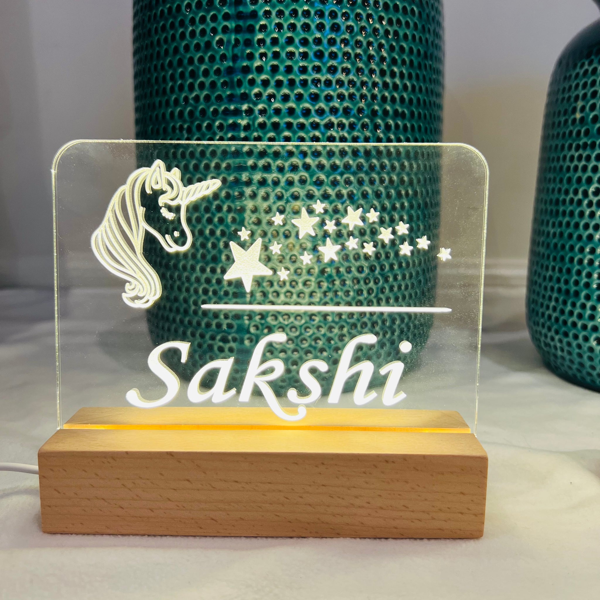 Personalized Night Light for Kids, Nursery Room Night Light with Name, Desk Lamp image 0